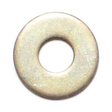 Midwest Fastener Flat Washer, For Screw Size #6 , Steel Zinc Yellow Finish, 40 PK 34181